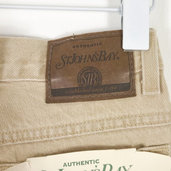 Vintage Y2K Tan Classic Fit Tapered Leg Jeans - Picture 9 of 10